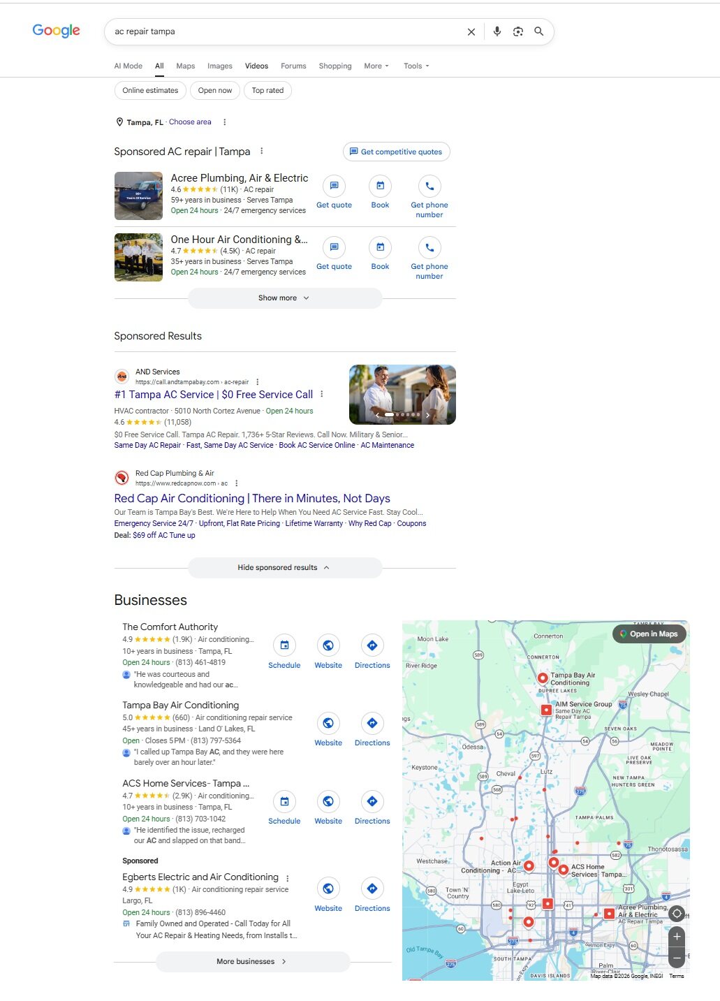 HVAC local search results