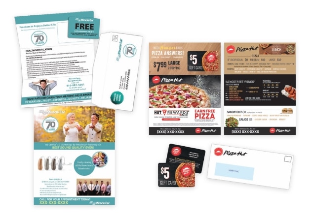 Website-to-mail retargeting postcard example